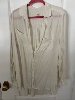Lightweight Cream O’Niell Button-Up Shirt